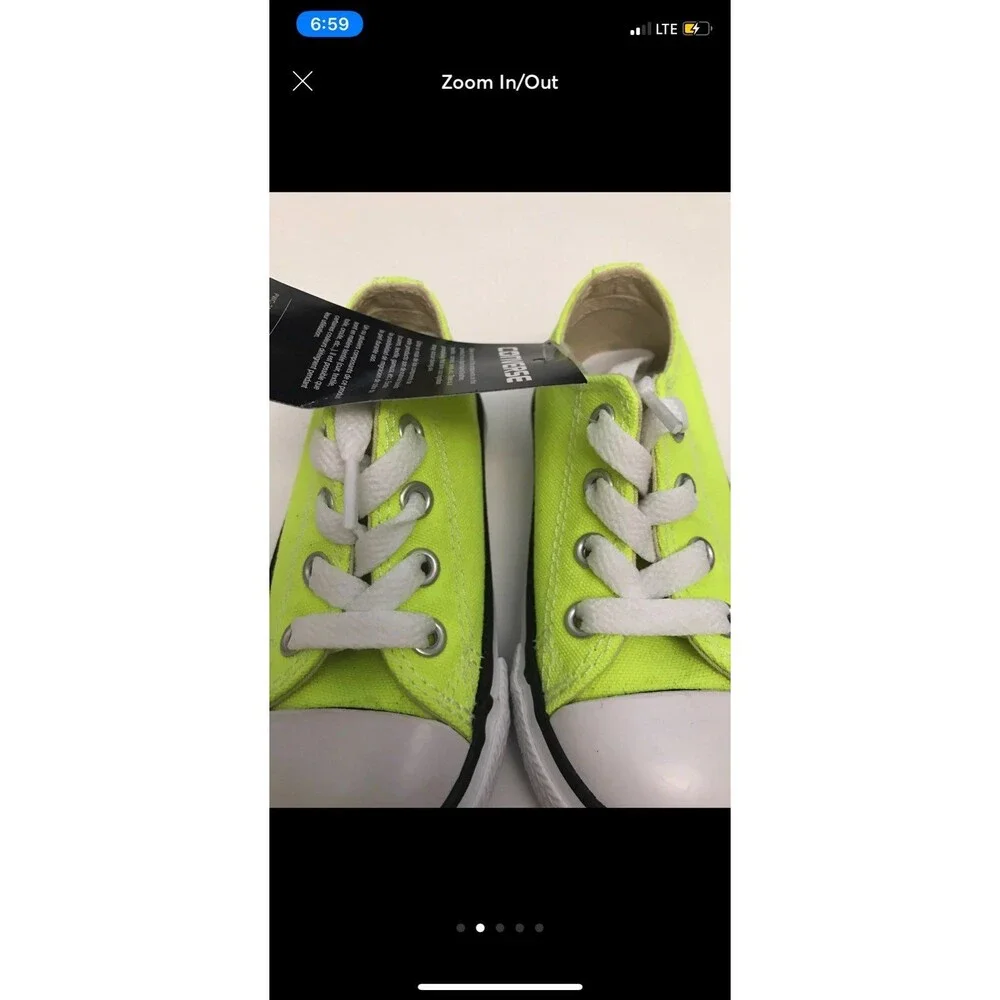 Neon Toddler Converse Sz 7